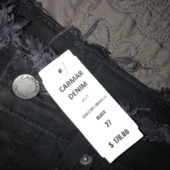 Carmar denim black bianca relaxed shorts - Picture 2 of 3